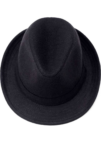 Çocuk Boy Siyah Kumaş Fötr Şapka Gösteri Şapkası Michael Jackson Şapkası 54 No fiyatları