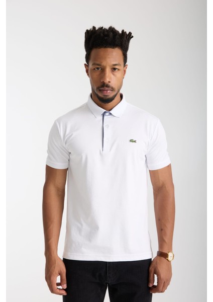 Polo Beyaz Çizgili Regular Fit