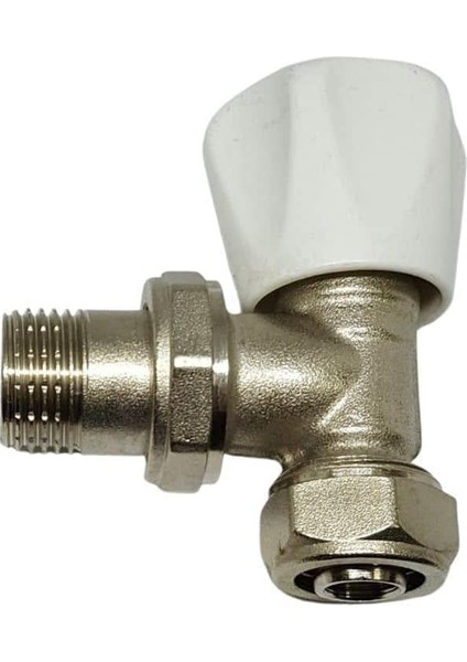 Pex Köşe Radyatör Vanası 1/2 Hafif Tip