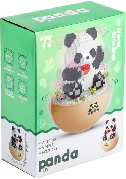 P1276 Panlos Panda 574 Parça Blok Seti -Vagon Life.glpzr