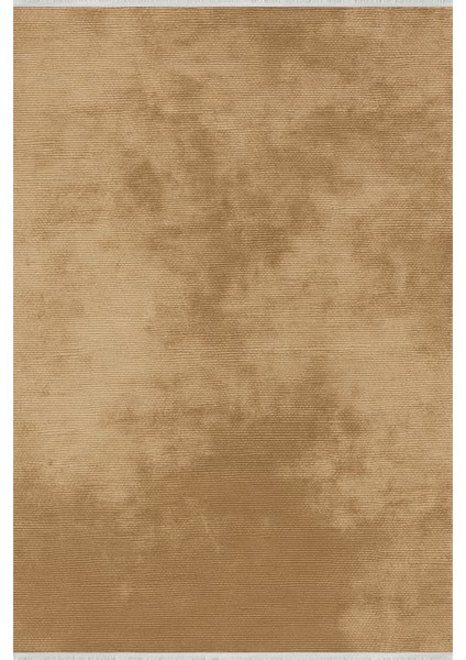 Lofy Halı Düz Renk Kadifemsi Dokulu Karamel Halı 160X230