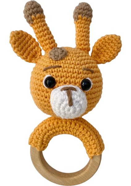 Organik Diş Kaşıyıcı - Organik Oyuncak -Zürafa