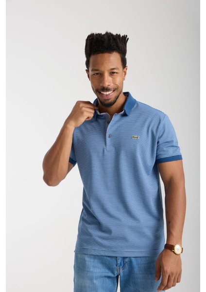 Polo Mavi Çizgili Regular Fit