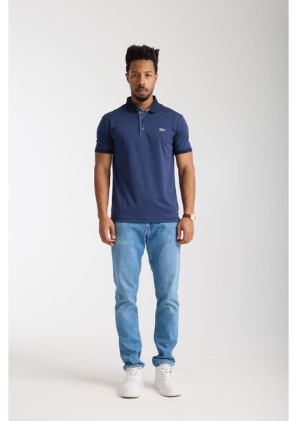 Polo Çizgili Lacivert Regular Fit fırsatları