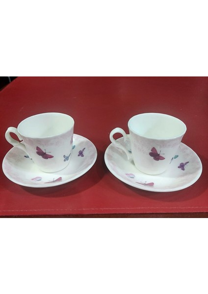 Butterfly Türk Kahve 2'li Set Kadife Kutulu Ingiliz England fiyatları