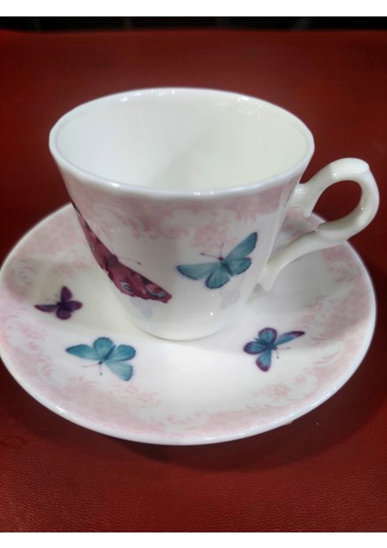 Butterfly Türk Kahve 2'li Set Kadife Kutulu Ingiliz England modelleri