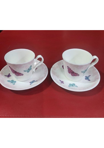 Butterfly Türk Kahve 2'li Set Kadife Kutulu Ingiliz England fırsatları