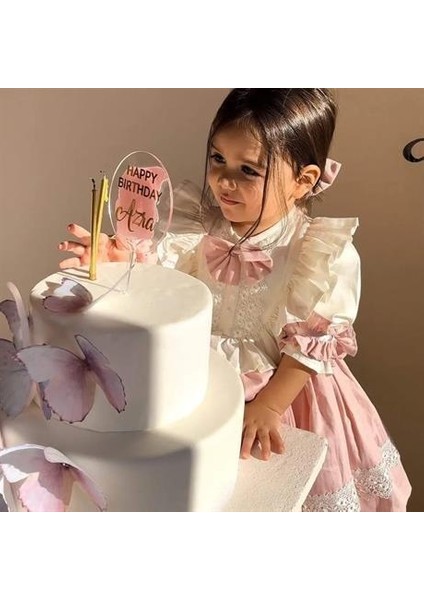 Pudra Pembe Vintage Kız Bebek Elbisesi, Özel Dikim Kız Çocuk Elbisesi, Doğum Günü Elbisesi, Fotoğraf Çekim Elbisesi, Kız Bebek Hediyesi, 0-7 Yaşa Uygun