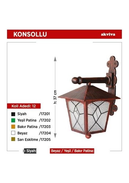Aşiyan Aplik Bakır Eskitme 1XE27