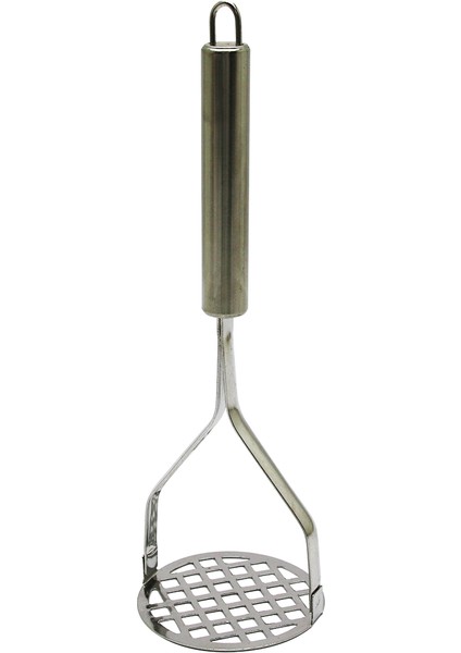 Yuvarlak Metal Saplı Metal Patates Ezici