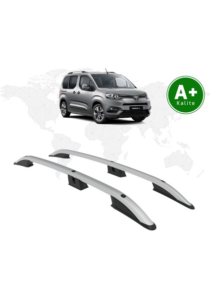 Toyota Proace City Tavan Çıtası Kısa Şasi 2019 Model Ve Sonrası Gri