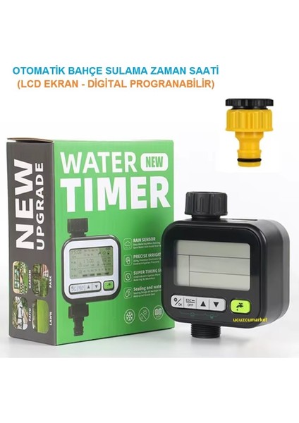 Otomatik Bahçe Sulama Zaman Saati (Lcd Ekran-Digital Progranabilir)