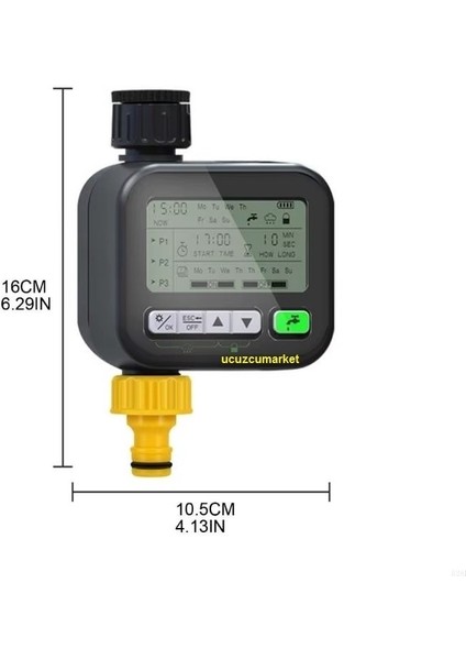 Otomatik Bahçe Sulama Zaman Saati (Lcd Ekran-Digital Progranabilir) indirimleri