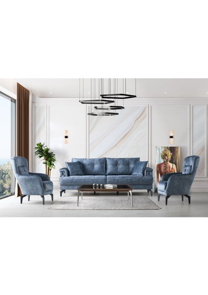 Evna Blue Koltuk Takımı