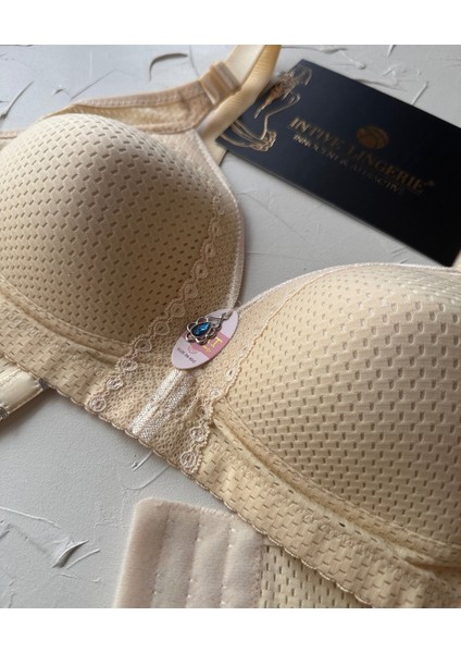 Maria Balensiz Delikli Nefes Alan Aksesuarlı Yandan Destekli Kalın Askılı C Cup Toparlayıcı Sütyen modelleri