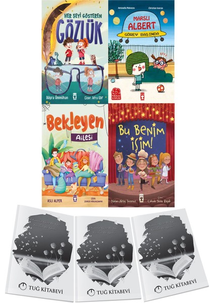 Her Şeyi Gösteren Gözlük-Marslı Albert Görev Başında-Bekleyen Ailesi-Bu Benim Işim 4lü Set + Hediyeli