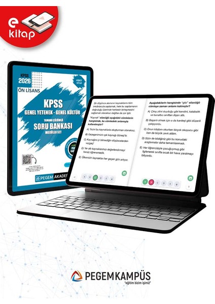 2026 KPSS Ön Lisans Genel Yetenek Genel Kültür Tamamı Çözümlü E-S modelleri