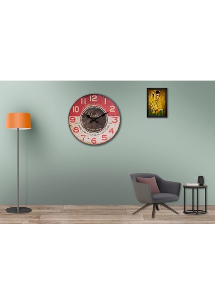 SAAT00329 Ahşap Duvar Saati Ebat 70 cm fiyatları