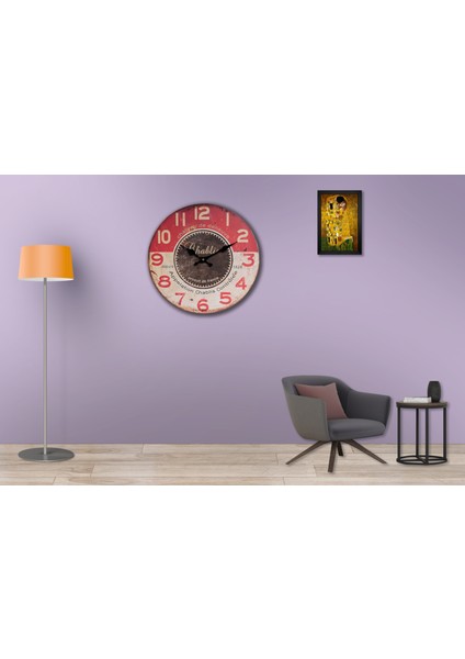 SAAT00329 Ahşap Duvar Saati Ebat 70 cm modelleri