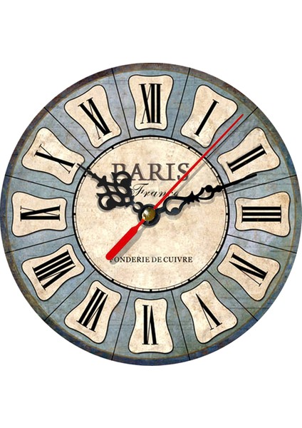 SAAT00338 Ahşap Duvar Saati Ebat 70 cm