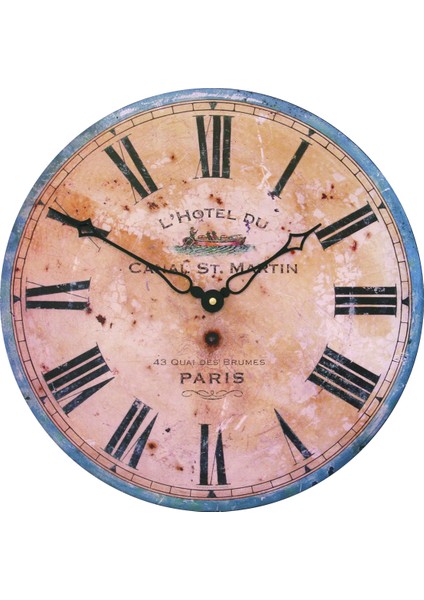 SAAT00059 Ahşap Duvar Saati Ebat 70 cm