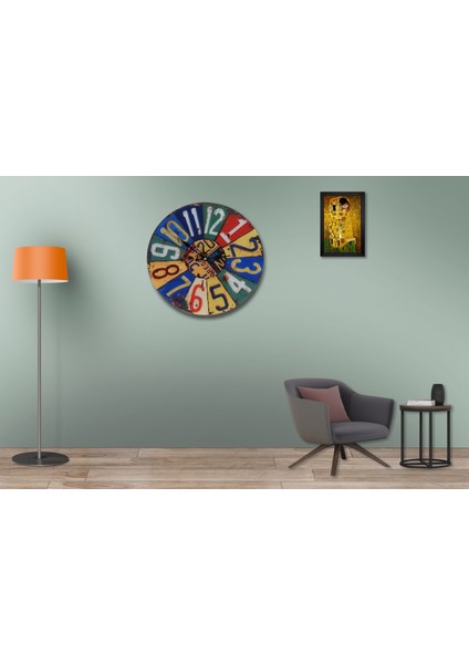 SAAT00107 Ahşap Duvar Saati Ebat 70 cm modelleri