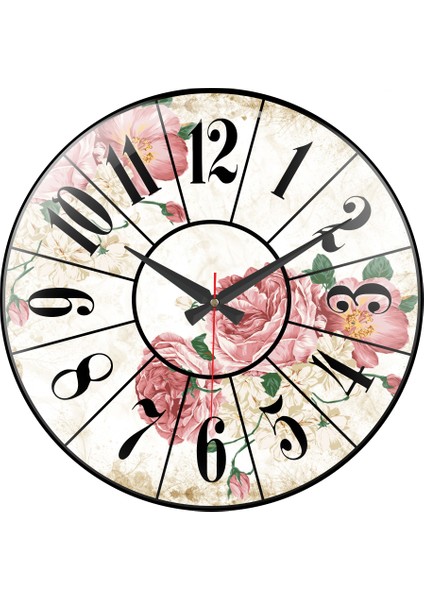 SAAT00140 Ahşap Duvar Saati Ebat 70 cm