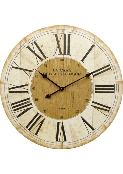 SAAT00284 Ahşap Duvar Saati Ebat 70 cm