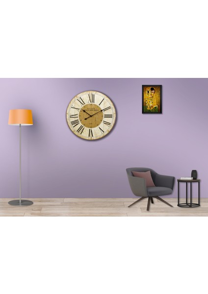 SAAT00284 Ahşap Duvar Saati Ebat 70 cm fiyatları