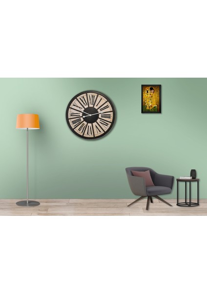 SAAT00350 Ahşap Duvar Saati Ebat 70 cm modelleri