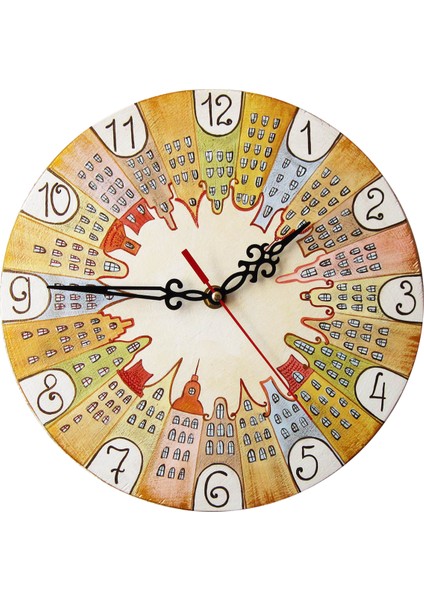 SAAT00276 Ahşap Duvar Saati Ebat 70 cm