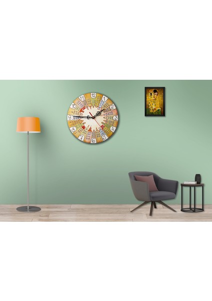 SAAT00276 Ahşap Duvar Saati Ebat 70 cm fiyatları