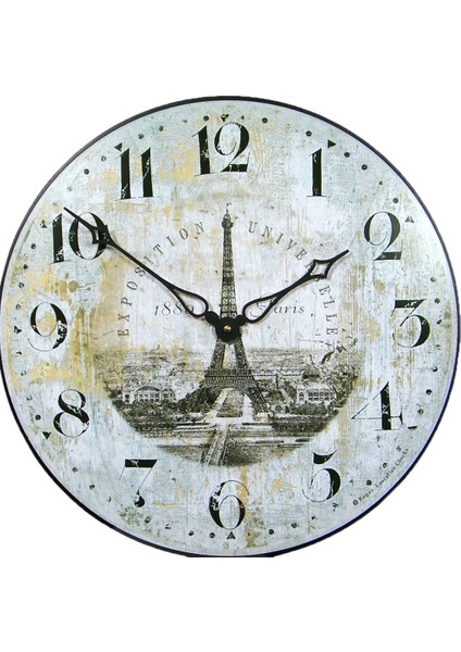 SAAT00035 Ahşap Duvar Saati Ebat 70 cm