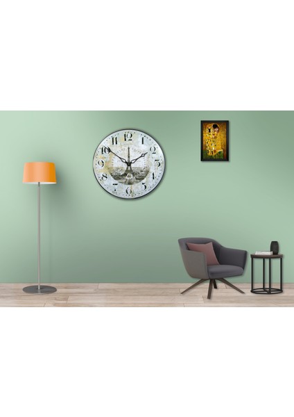 SAAT00035 Ahşap Duvar Saati Ebat 70 cm modelleri