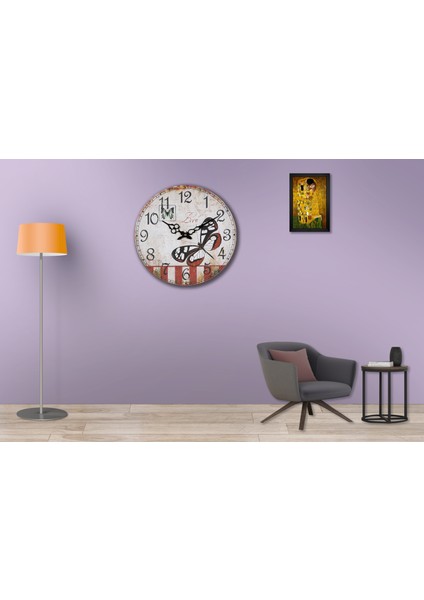 SAAT00072 Ahşap Duvar Saati Ebat 70 cm modelleri