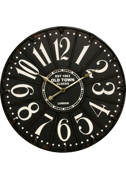 SAAT00212 Ahşap Duvar Saati Ebat 70 cm