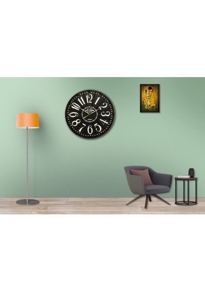 SAAT00212 Ahşap Duvar Saati Ebat 70 cm modelleri