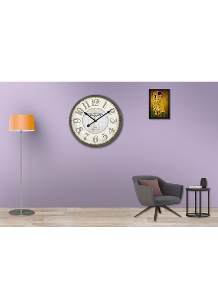 SAAT00121 Ahşap Duvar Saati Ebat 70 cm fiyatları