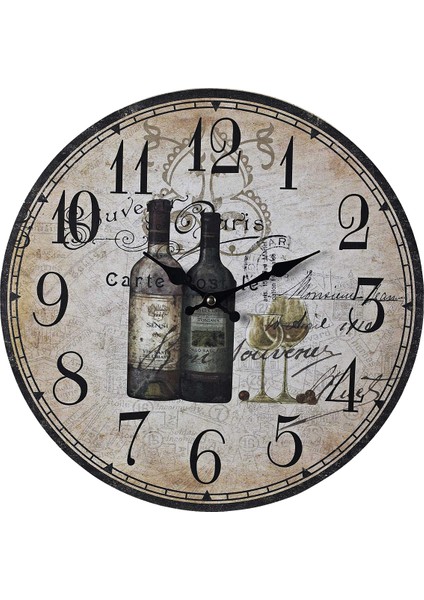 SAAT00167 Ahşap Duvar Saati Ebat 70 cm