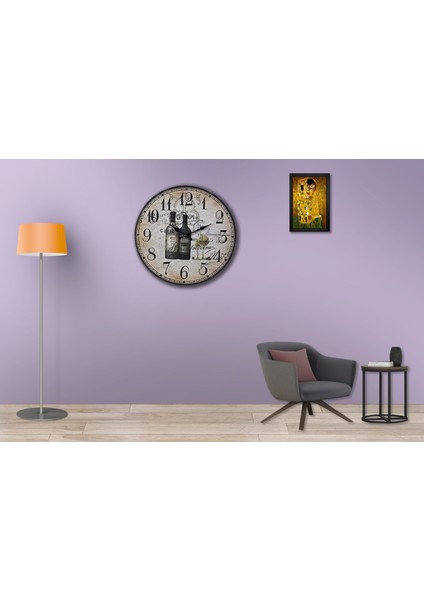 SAAT00167 Ahşap Duvar Saati Ebat 70 cm modelleri