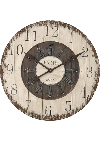 SAAT00187 Ahşap Duvar Saati Ebat 70 cm