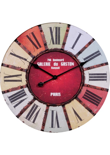 SAAT00100 Ahşap Duvar Saati Ebat 70 cm