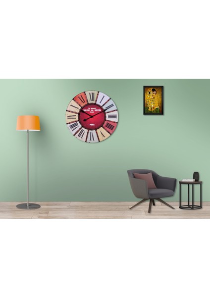 SAAT00100 Ahşap Duvar Saati Ebat 70 cm modelleri