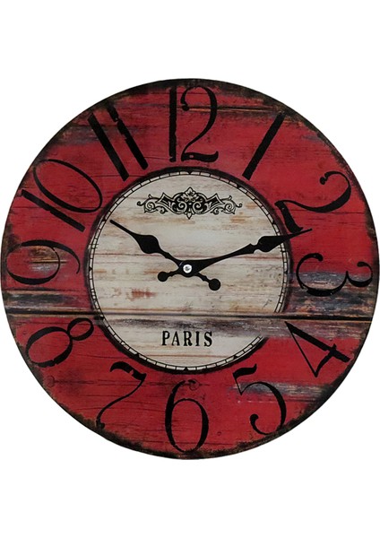 SAAT00248 Ahşap Duvar Saati Ebat 70 cm