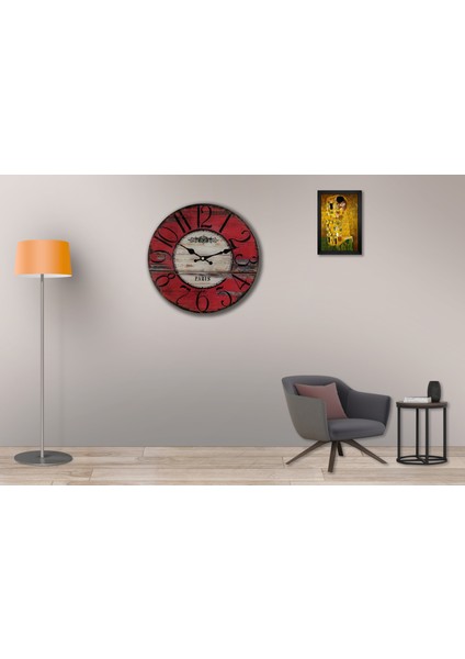 SAAT00248 Ahşap Duvar Saati Ebat 70 cm modelleri