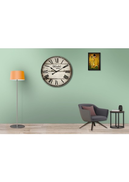 SAAT00255 Ahşap Duvar Saati Ebat 70 cm fiyatları