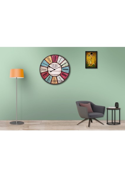 SAAT00379 Ahşap Duvar Saati Ebat 70 cm fiyatları