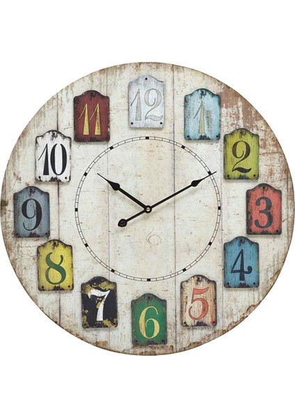 SAAT00134 Ahşap Duvar Saati Ebat 70 cm