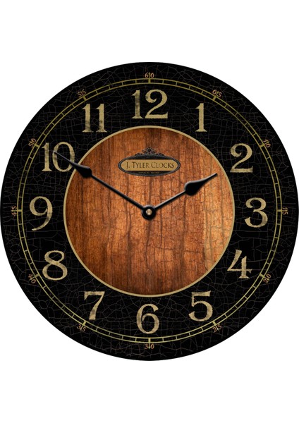 SAAT00146 Ahşap Duvar Saati Ebat 70 cm
