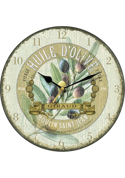 SAAT00137 Ahşap Duvar Saati Ebat 70 cm